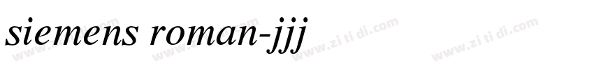 siemens roman字体转换 siemens roman字体转换